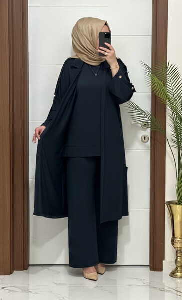 24777 150 ANTRASİT AYÇA TAKIM - Thumbnail