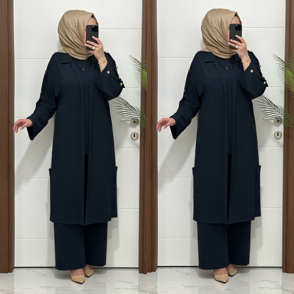 24777 150 ANTRASİT AYÇA TAKIM - Thumbnail