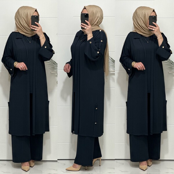 24777 150 ANTRASİT AYÇA TAKIM - Thumbnail