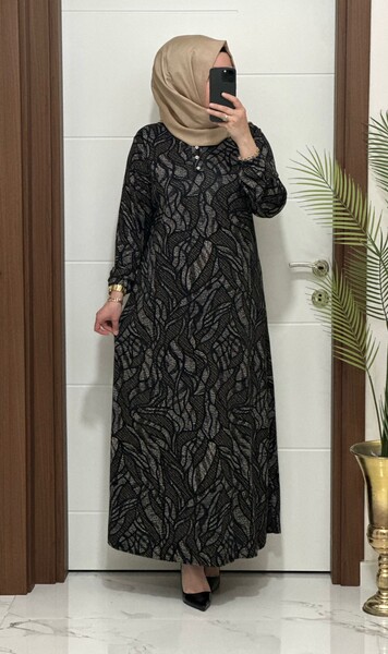 MASAL ABİYEM - 26427 K 90 SİYAH ASLI ELBİSE