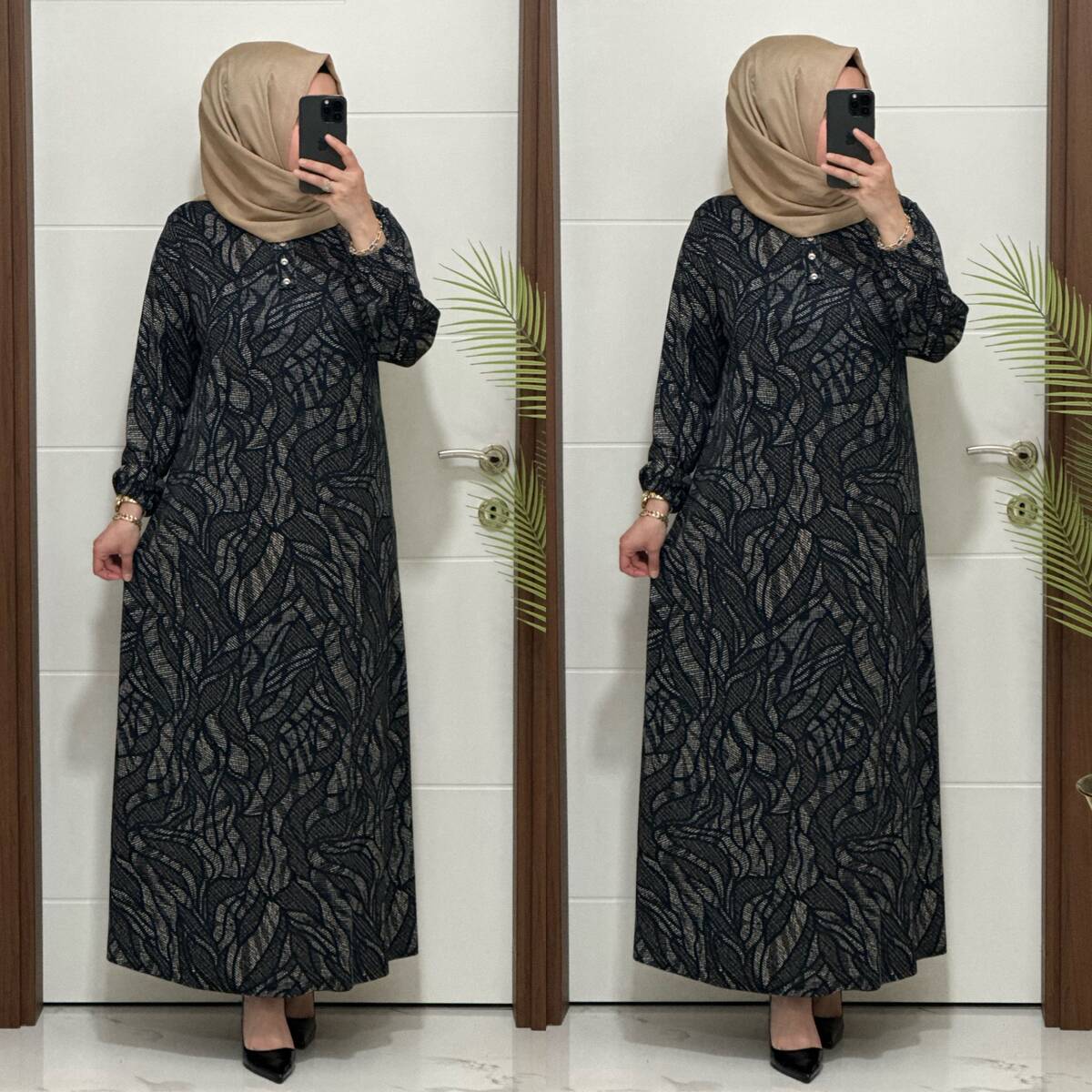 26427 K 90 LACİVERT ASLI ELBİSE