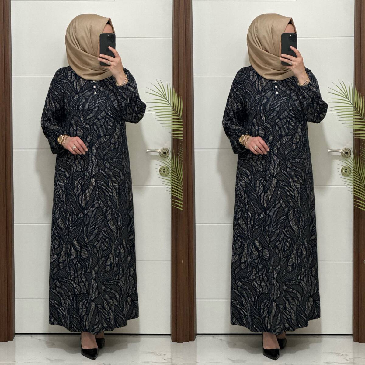 26427 K 90 LACİVERT ASLI ELBİSE