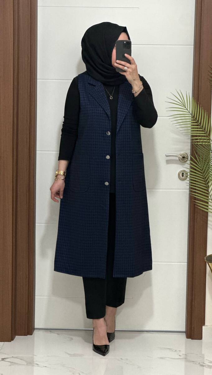 24916 K 80 LACİVERT MENDİZ KAZAYAGI YELEK