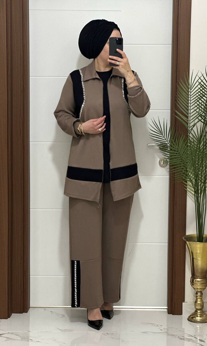 2727 K 150 VİZON TAŞLI MASAL TAKIM