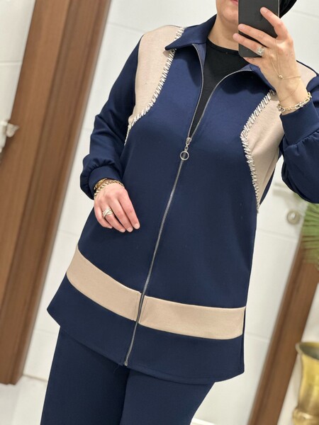 MASAL ABİYEM - 2727 K 150 LACİVERT TAŞLI MASAL TAKIM