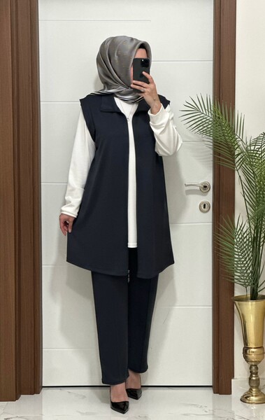 MASAL ABİYEM - 3030 K GRİ GAMZE ÜÇLÜ TAKIM 