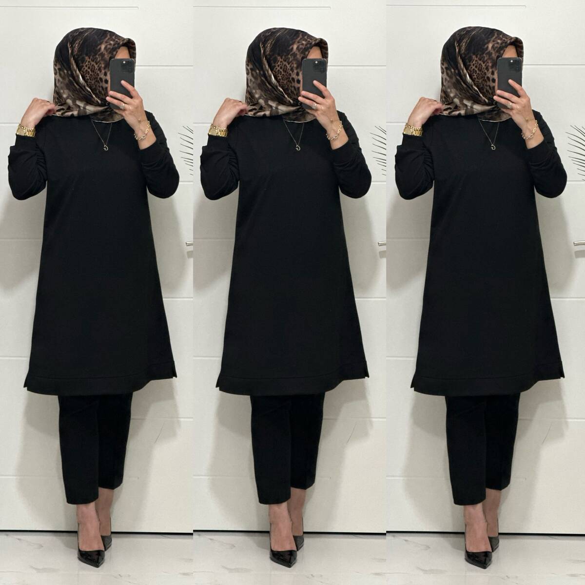 3322 K35 SİYAH EDA TUNİK