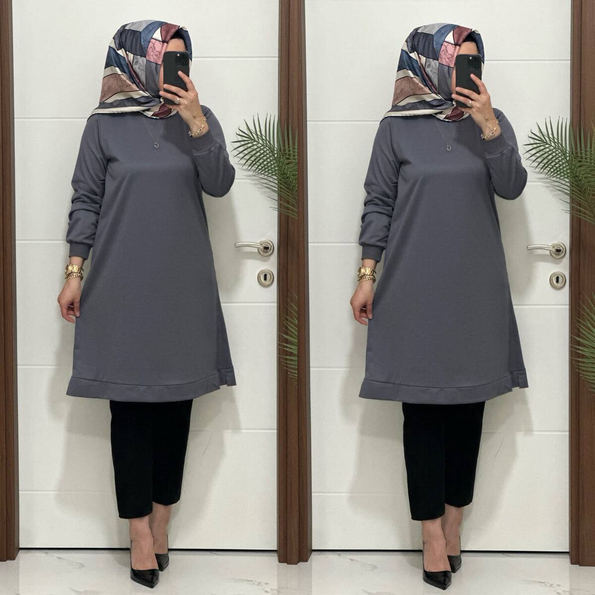 3322 K35 GRİ EDA TUNİK