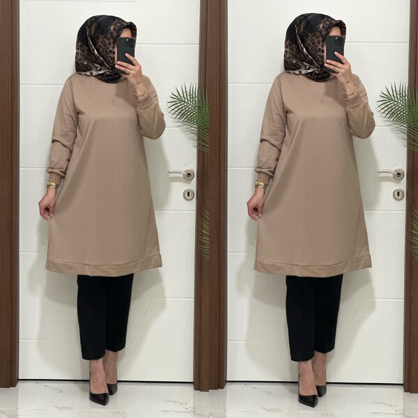 3322 K35 VİZON EDA TUNİK - Thumbnail