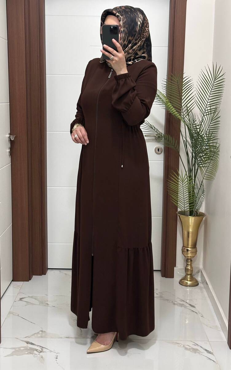 5344 K 150 KAHVE BEL BÜZGÜLÜ FERACE