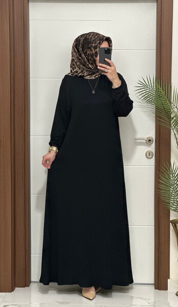 MASAL ABİYEM - 6212 K 75 SİYAH İKRA ELBİSE 