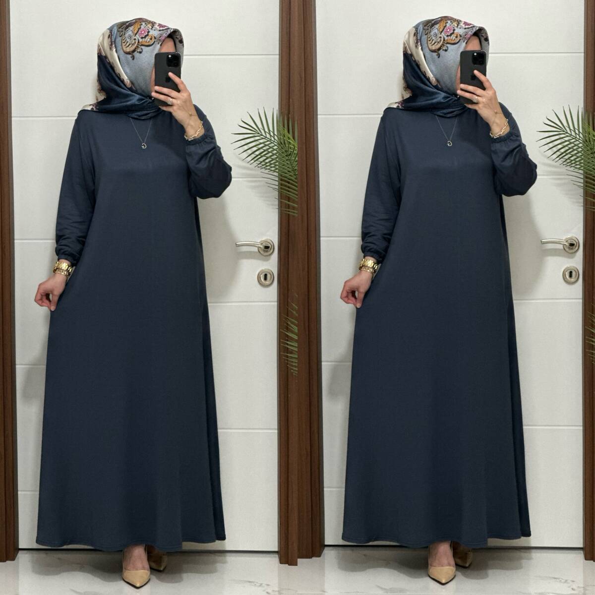 6212 K 75 GRİ İKRA ELBİSE 