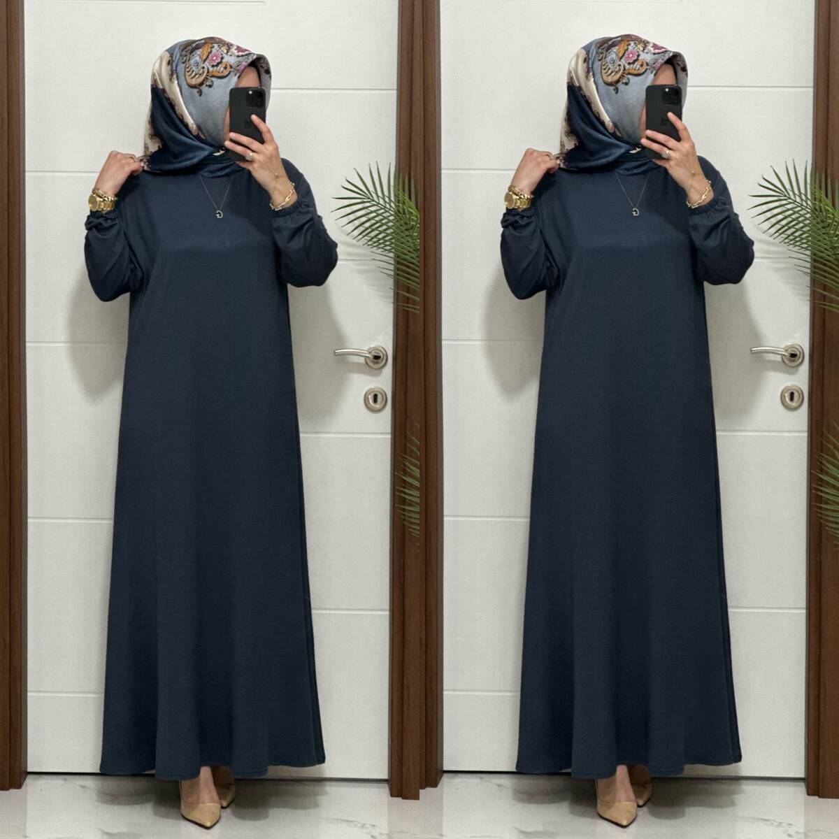 6212 K 75 GRİ İKRA ELBİSE 