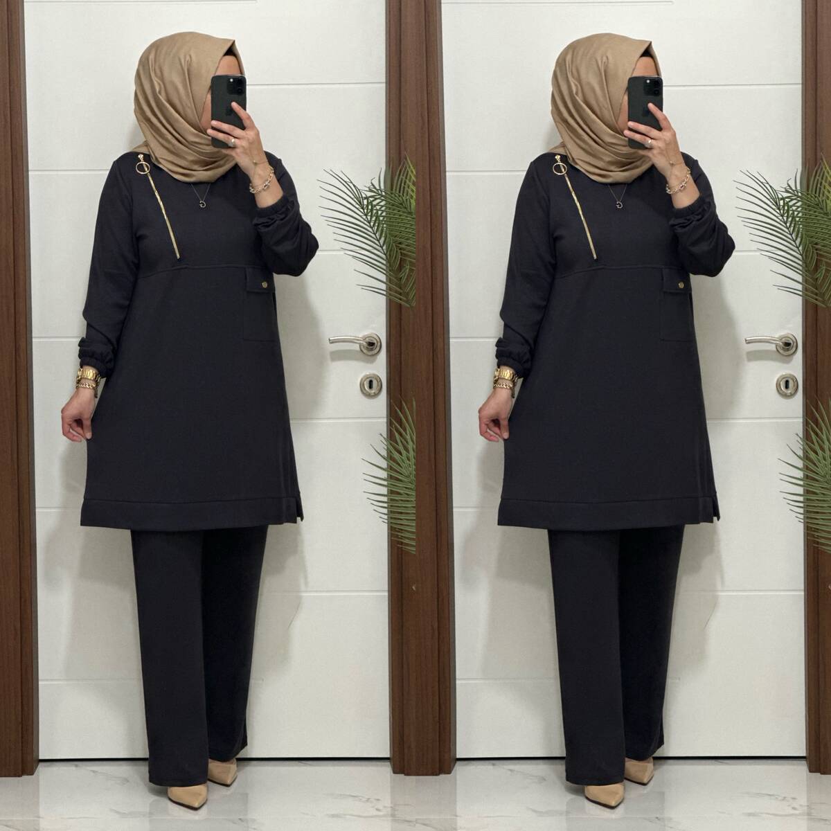 9999 K 125 GRİ FERMUARLI OYSHO TAKIM 