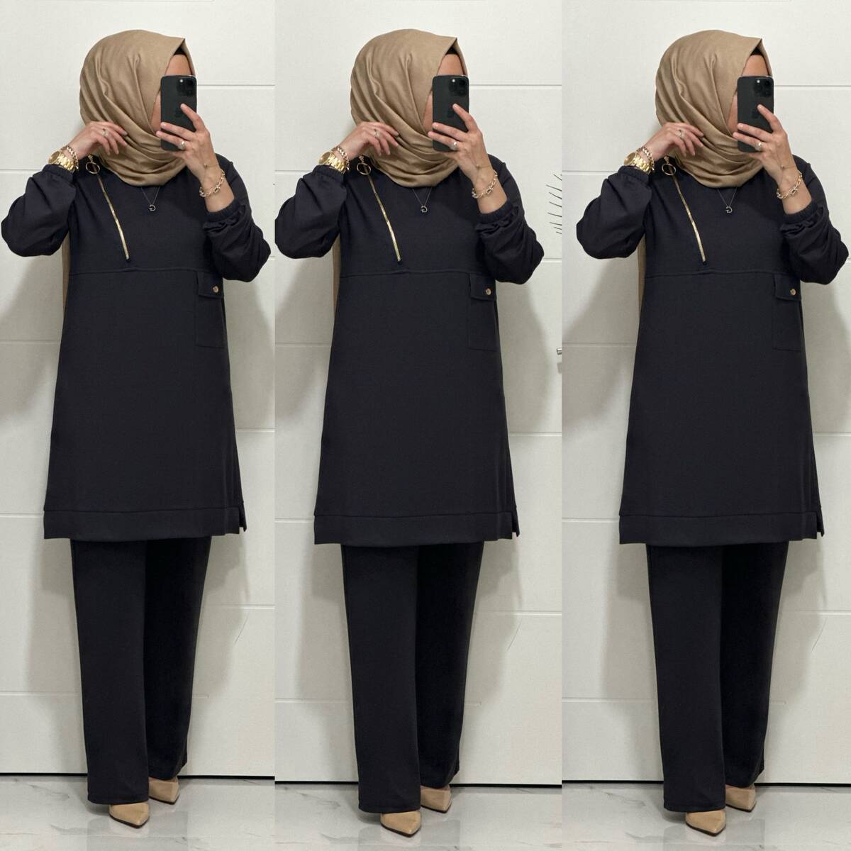 9999 K 125 GRİ FERMUARLI OYSHO TAKIM 