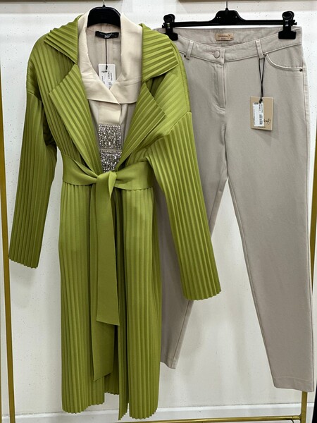 MASAL ABİYEM - 7850 K 300 YAG YESİLİ MY312 PLİSELİ KAP 