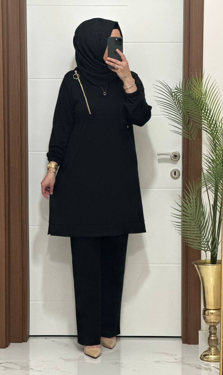 9999 K 125 SİYAH FERMUARLI OYSHO TAKIM 