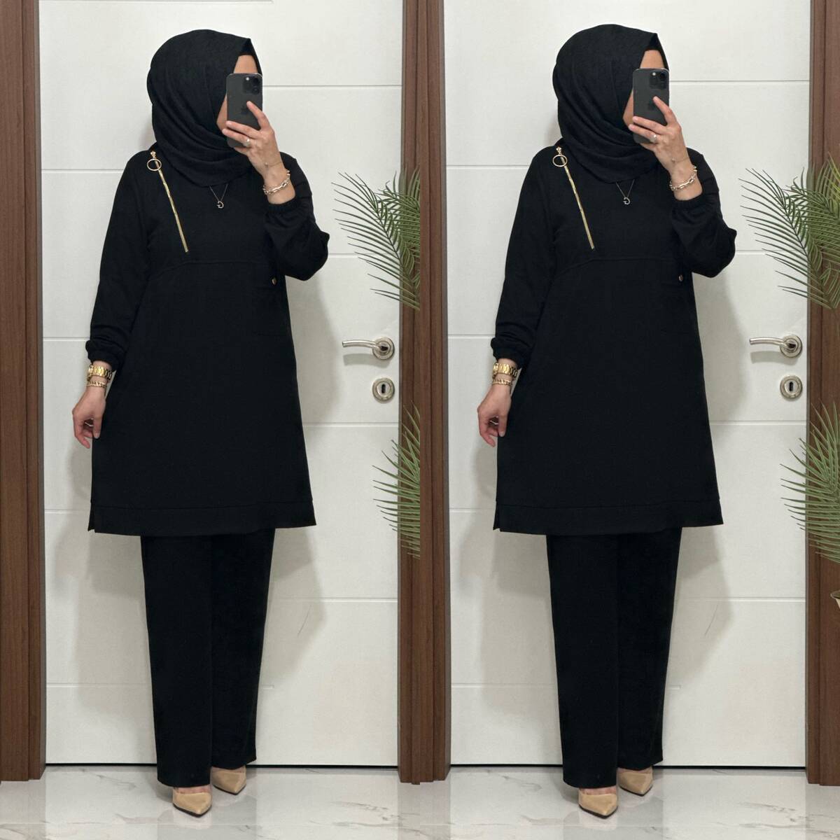 9999 K 125 SİYAH FERMUARLI OYSHO TAKIM 