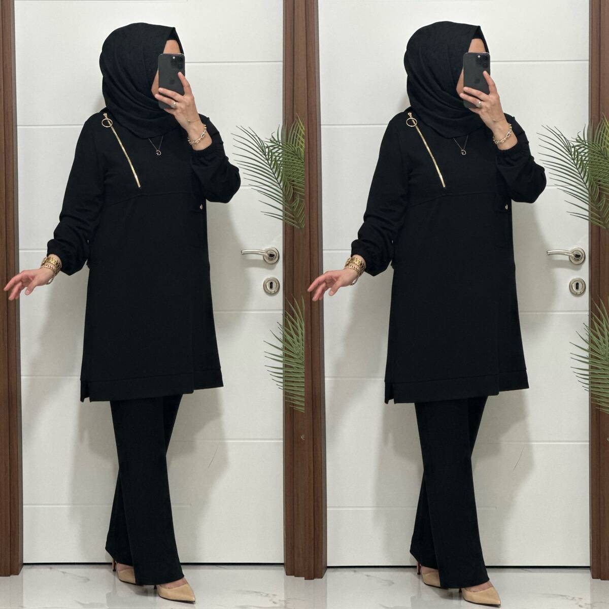 9999 K 125 SİYAH FERMUARLI OYSHO TAKIM 