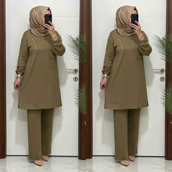 9999 K 125 YEŞİL FERMUARLI OYSHO TAKIM - Thumbnail