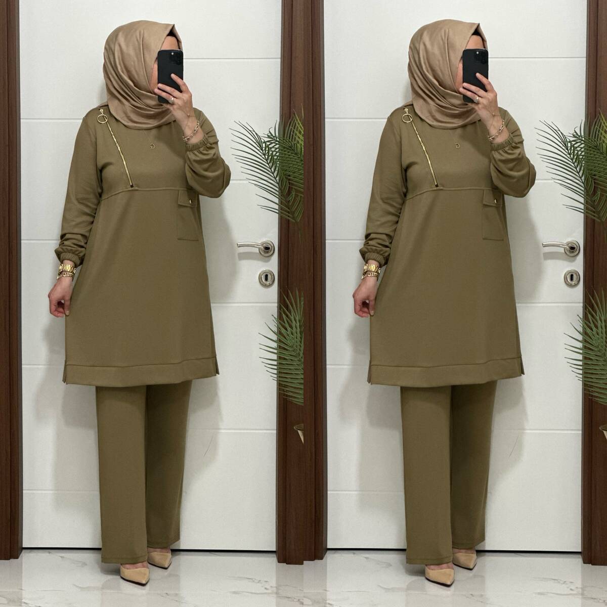 9999 K 125 YEŞİL FERMUARLI OYSHO TAKIM 