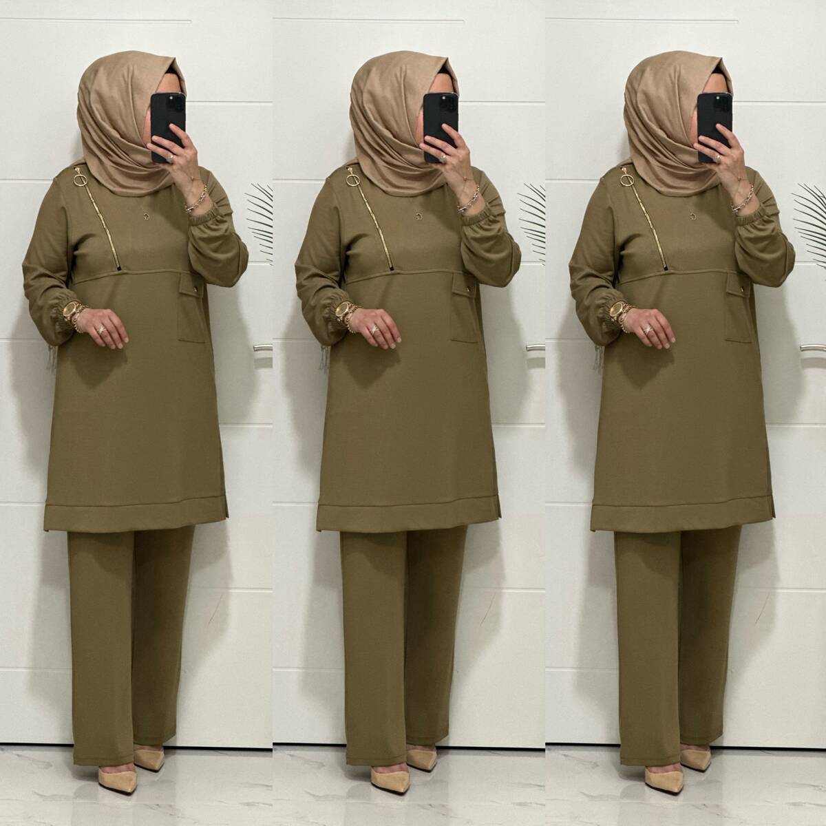 9999 K 125 YEŞİL FERMUARLI OYSHO TAKIM 