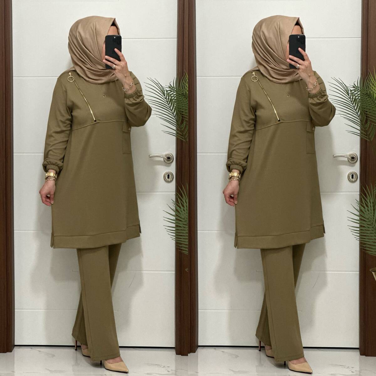 9999 K 125 YEŞİL FERMUARLI OYSHO TAKIM 