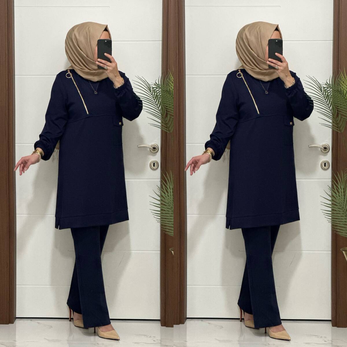 9999 K 125 LACİVERT FERMUARLI OYSHO TAKIM 