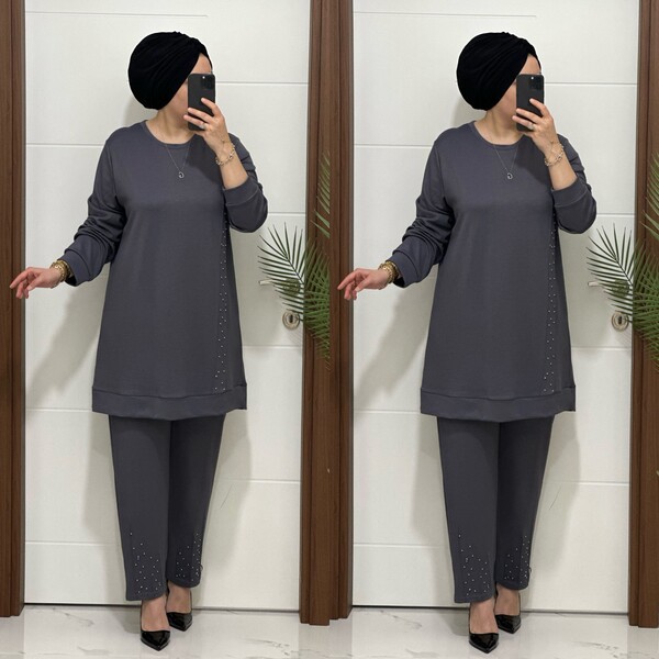 1717 K 150 GRİ İNCİ TAKIM - Thumbnail